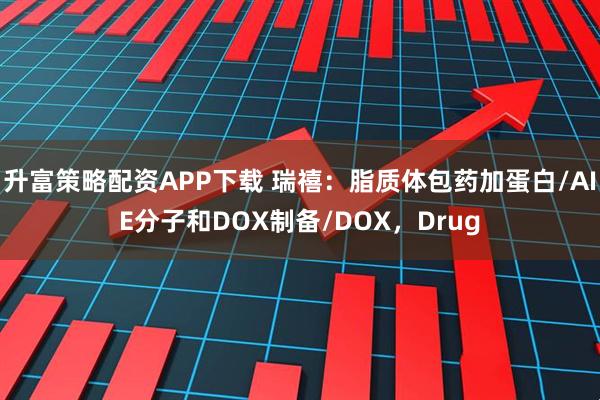 升富策略配资APP下载 瑞禧：脂质体包药加蛋白/AIE分子和DOX制备/DOX，Drug